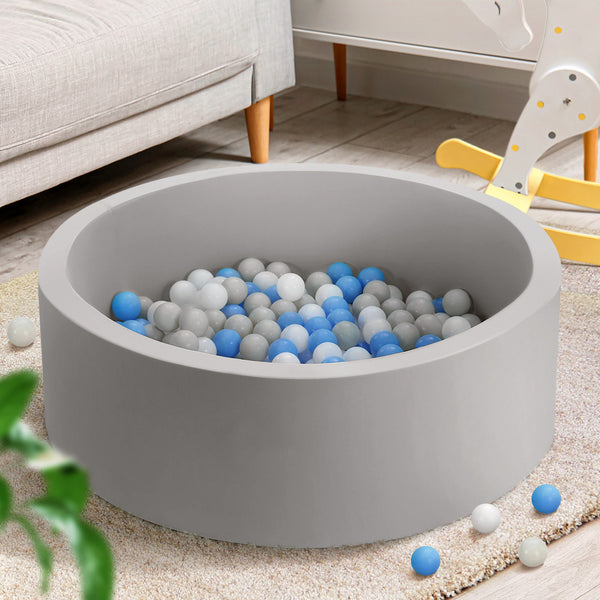 Keezi Kids Ball Pit 90x30cm Ocean Foam Play Pool Barrier Toys Children Pink