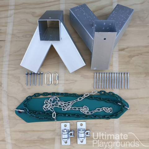 Single Swing Set Hardware Kit - With Heavy Duty Swing Hangers - OUT OF STOCK